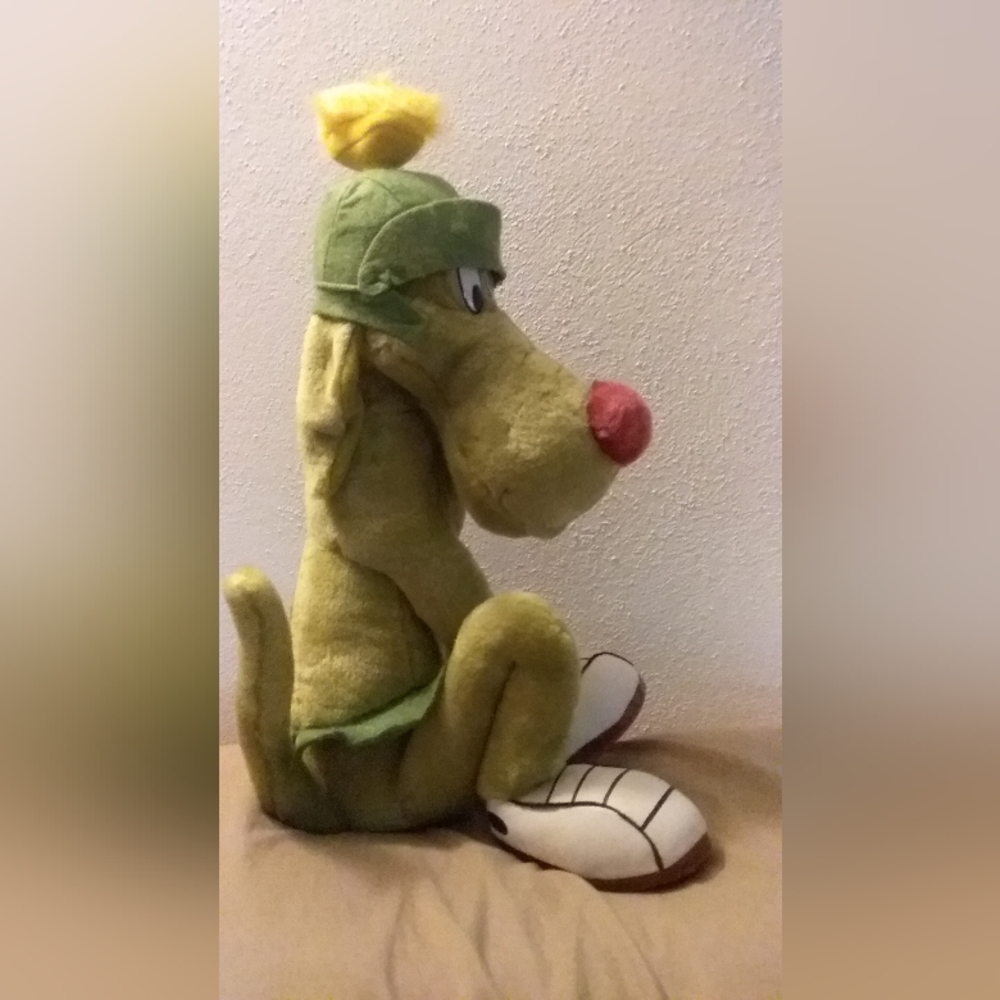 Warner Bros Studio Store 1996 Vintage Green Marvin the Martian Dog Plush